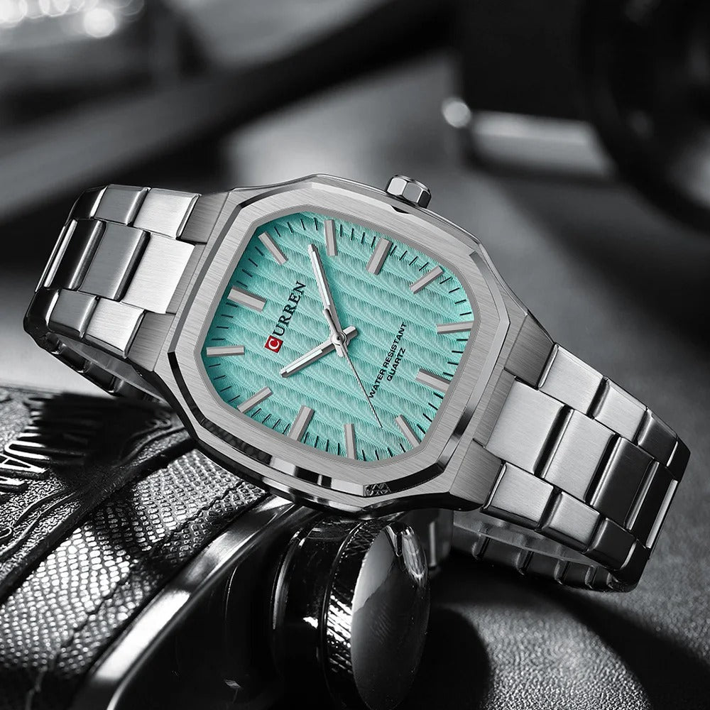 CURREN 8458 Men's Stainless Steel Watch