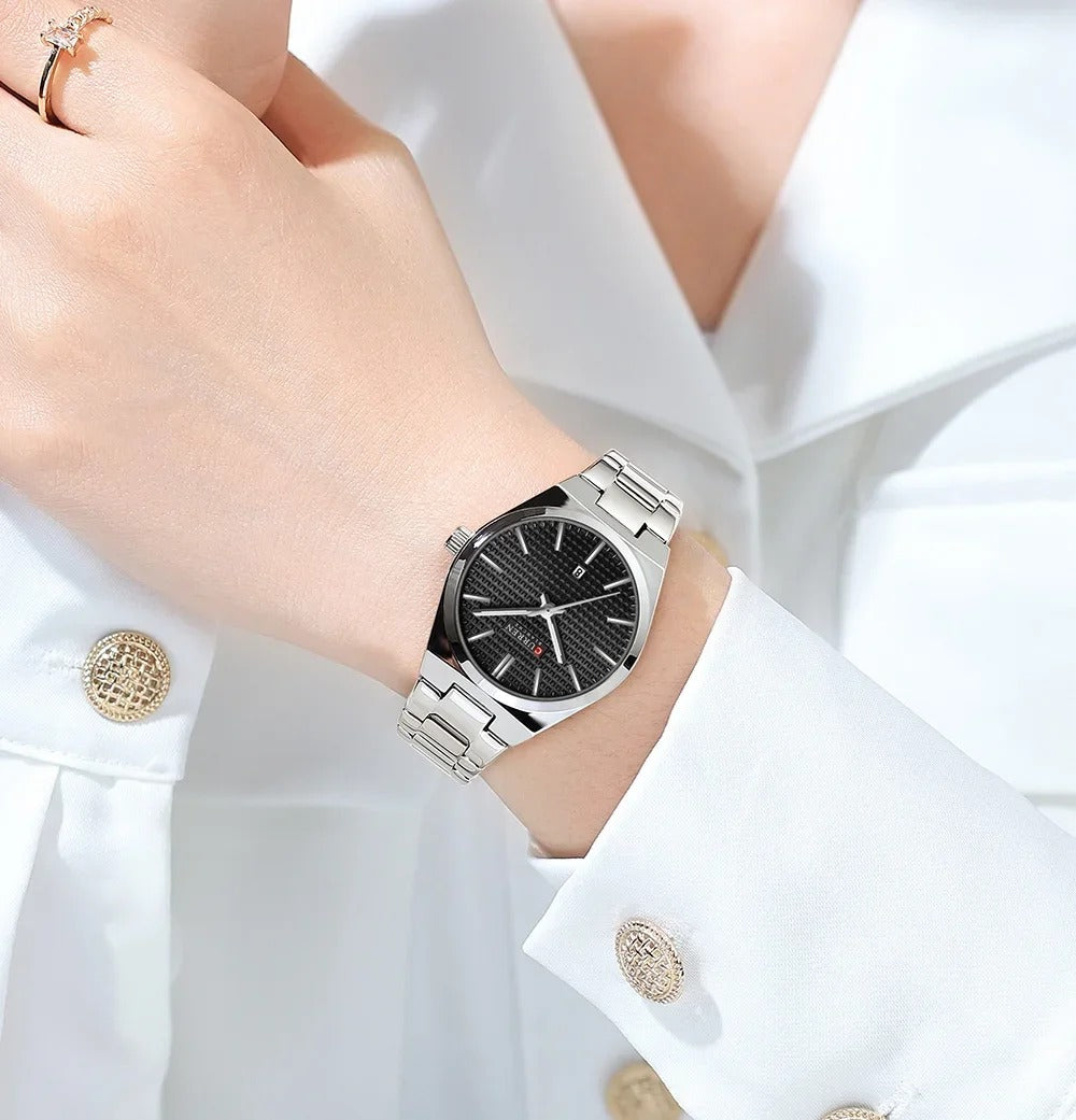 CURREN Couples Stainless Steel Watch