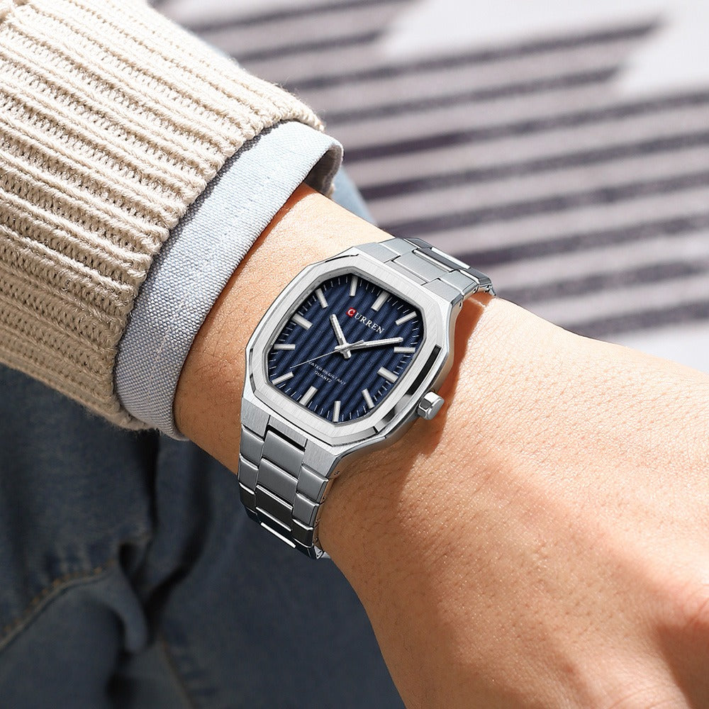 CURREN 8458 Men's Stainless Steel Watch