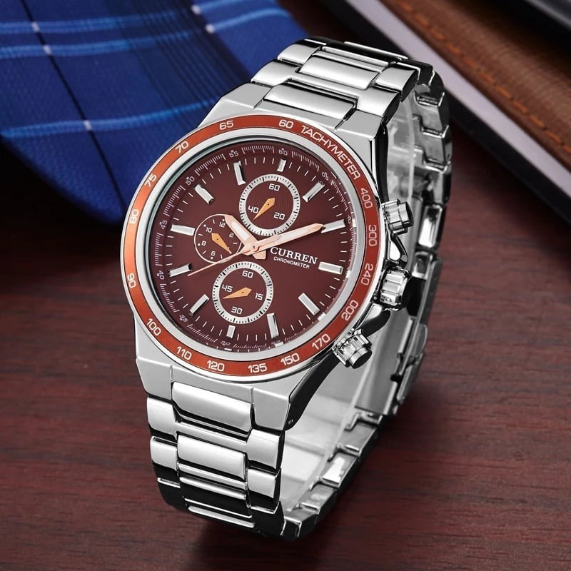 CURREN 8011 Men's Stainless Steel Watch