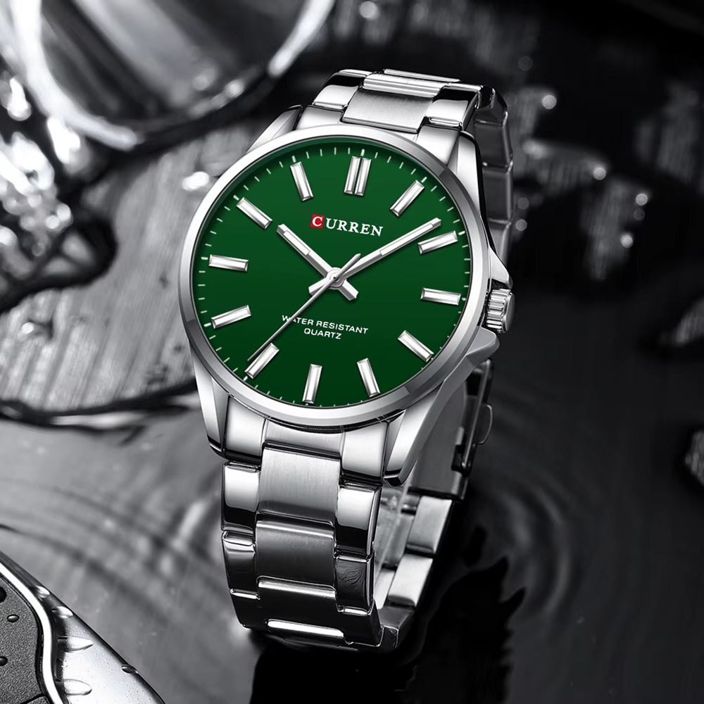 CURREN Couples Stainless Steel Watch