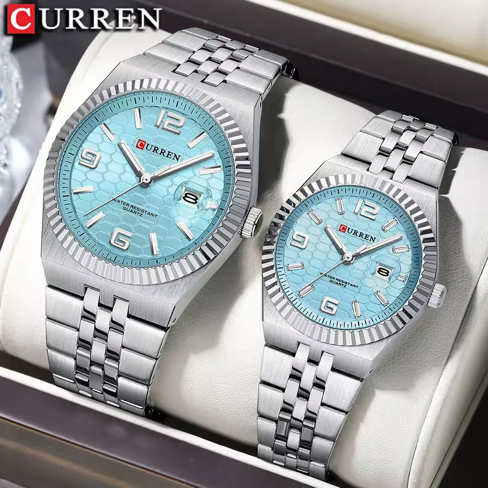 CURREN New Arrival Couples Stainless Steel Watch