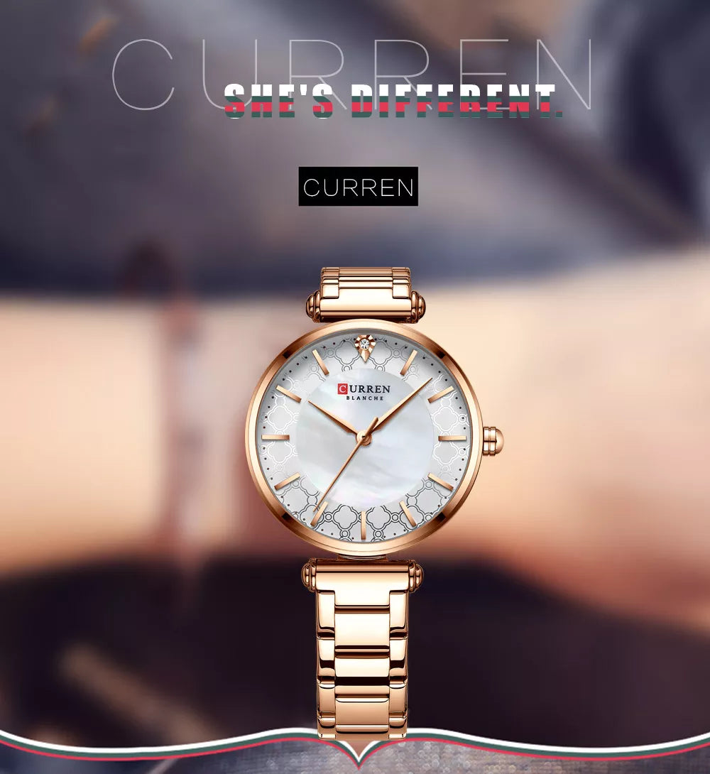 CURREN 9072 Women's Stainless Steel Watch