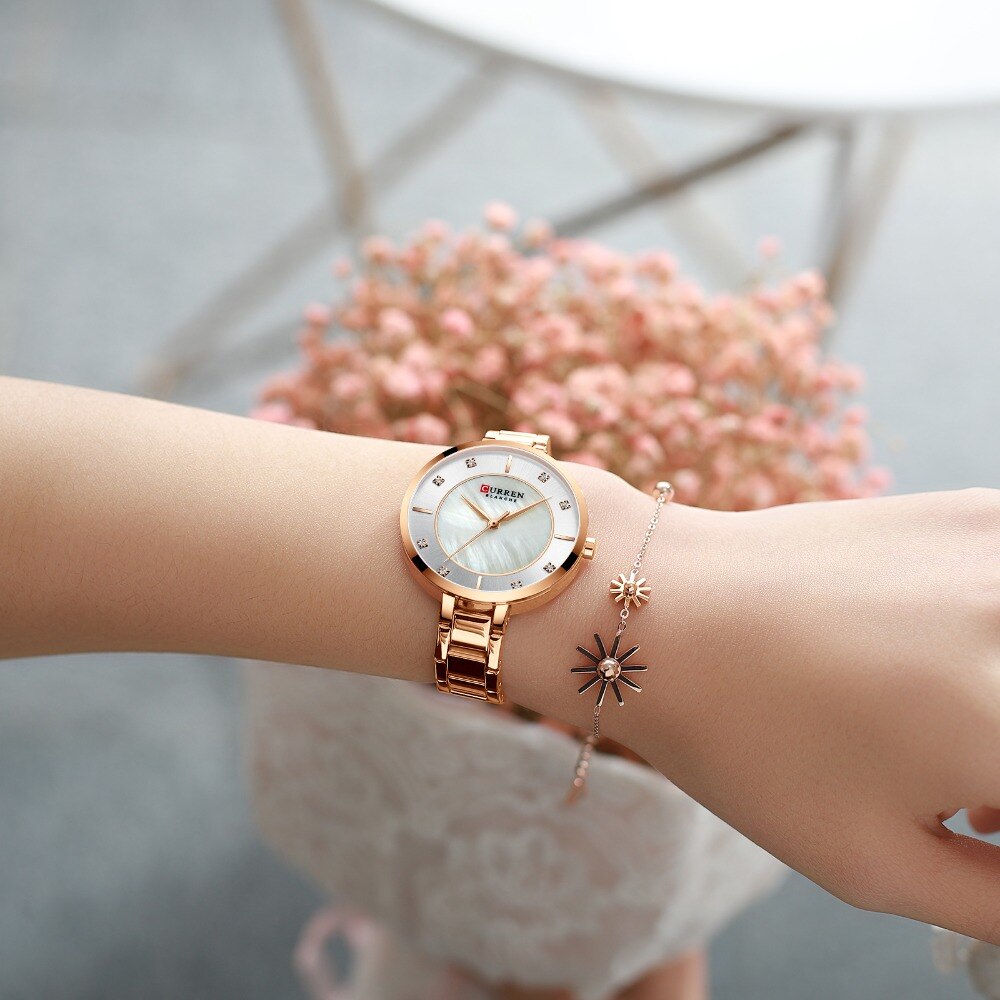 CURREN 9051 Women's Stainless Steel Watch