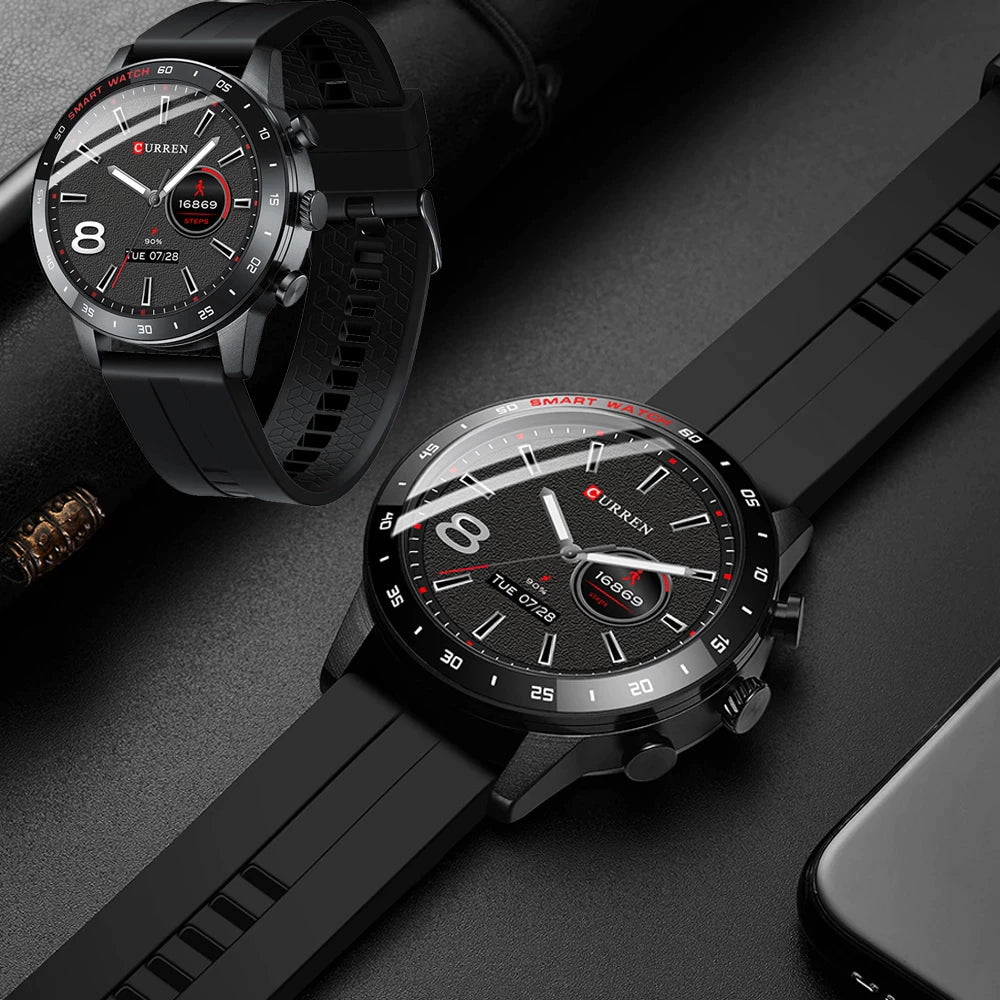CURREN 6001 Men's Rubber Straps Watch
