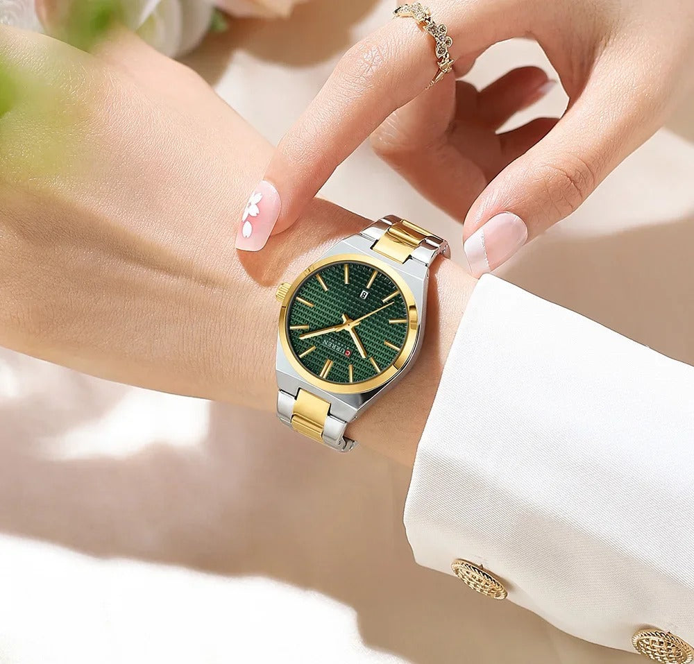 CURREN Couples Stainless Steel Watch