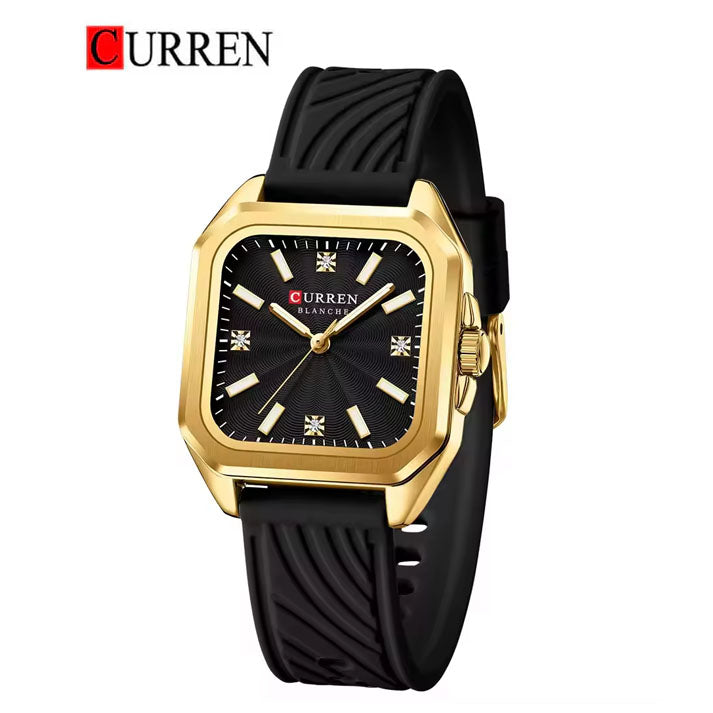 CURREN 9113 Women's Rubber Straps Watch