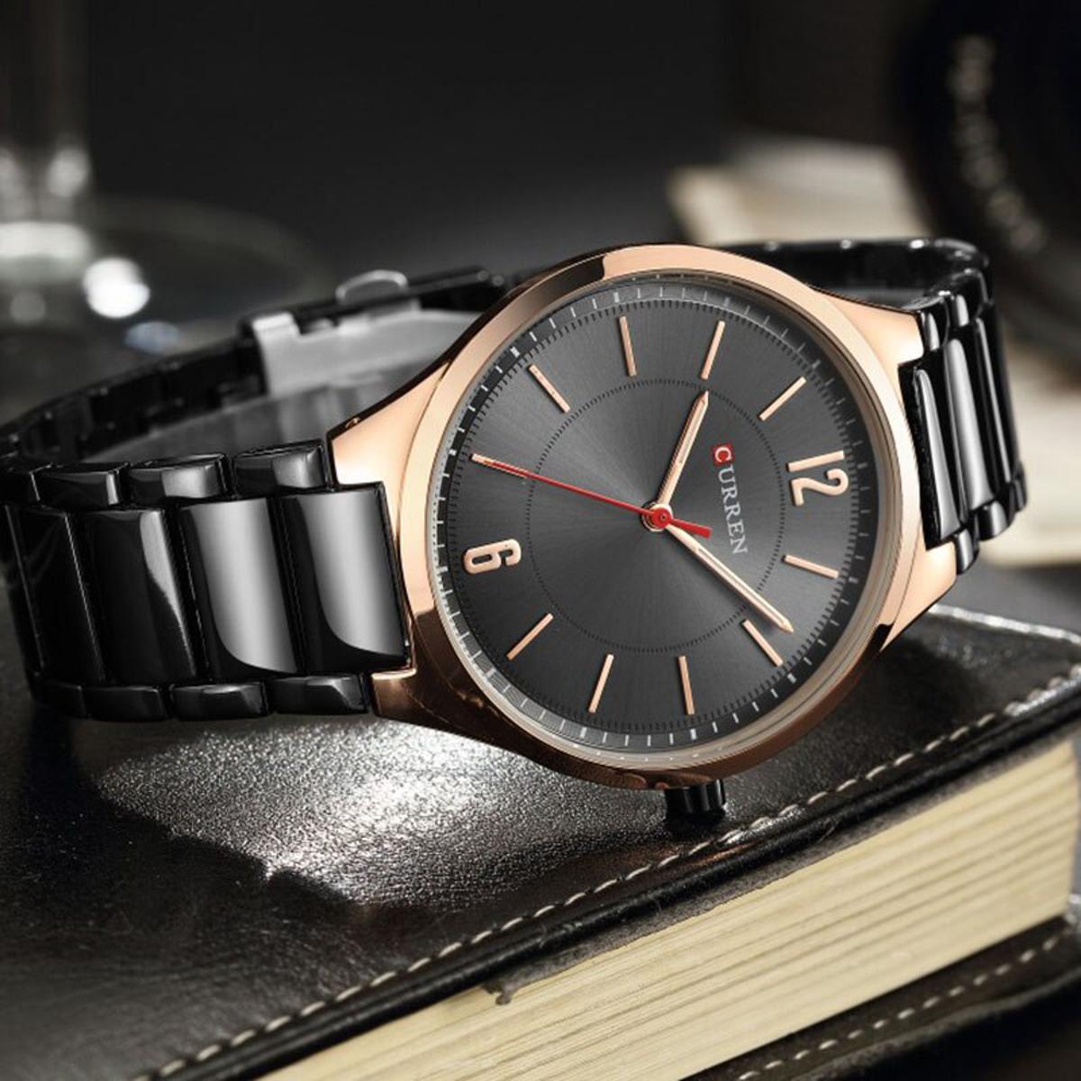 CURREN Couples Stainless Steel Watch