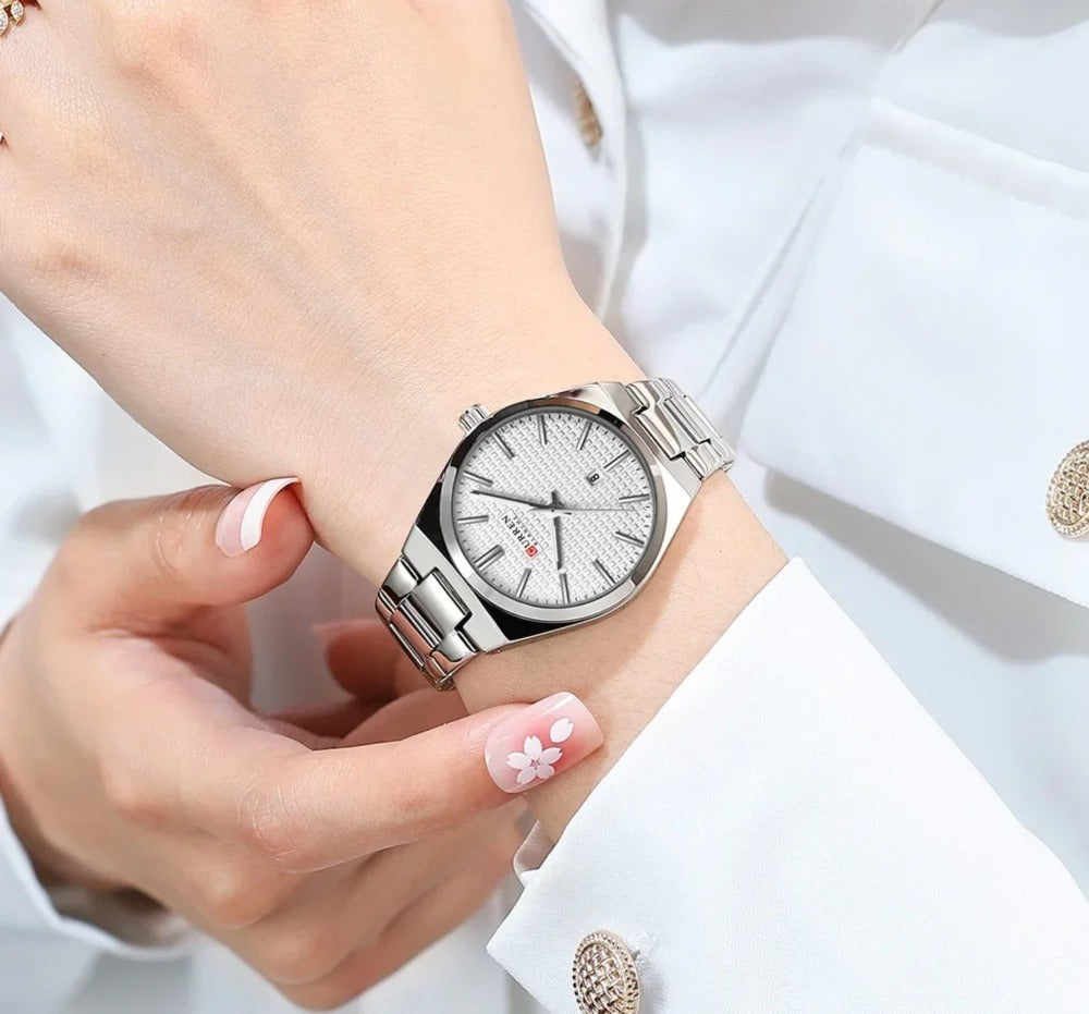 CURREN Couples Stainless Steel Watch