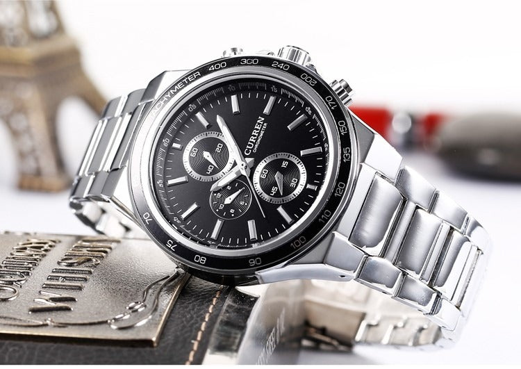 CURREN 8011 Men's Stainless Steel Watch