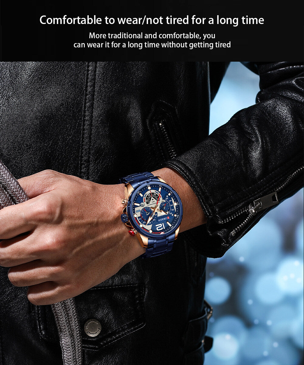 CURREN 8395 Men's Stainless Steel Watch
