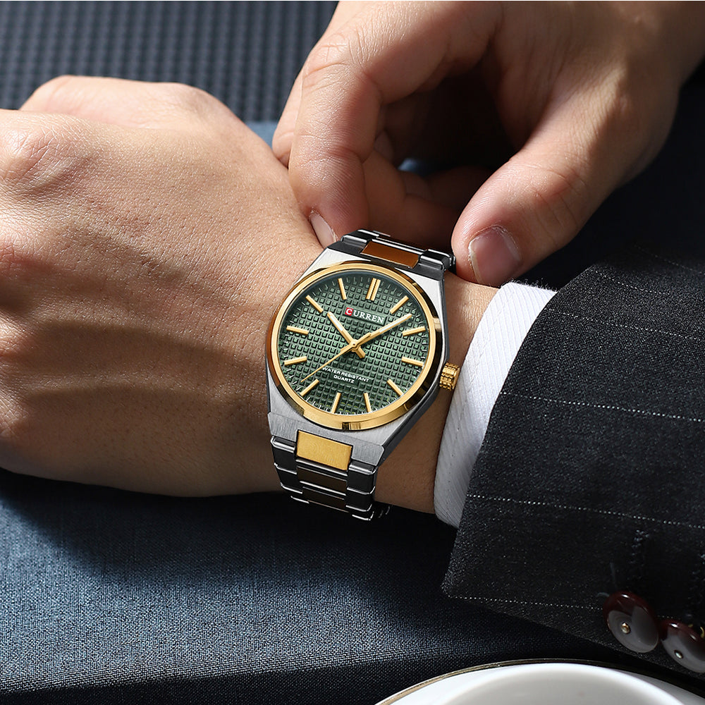 CURREN Couples Stainless Steel Watch