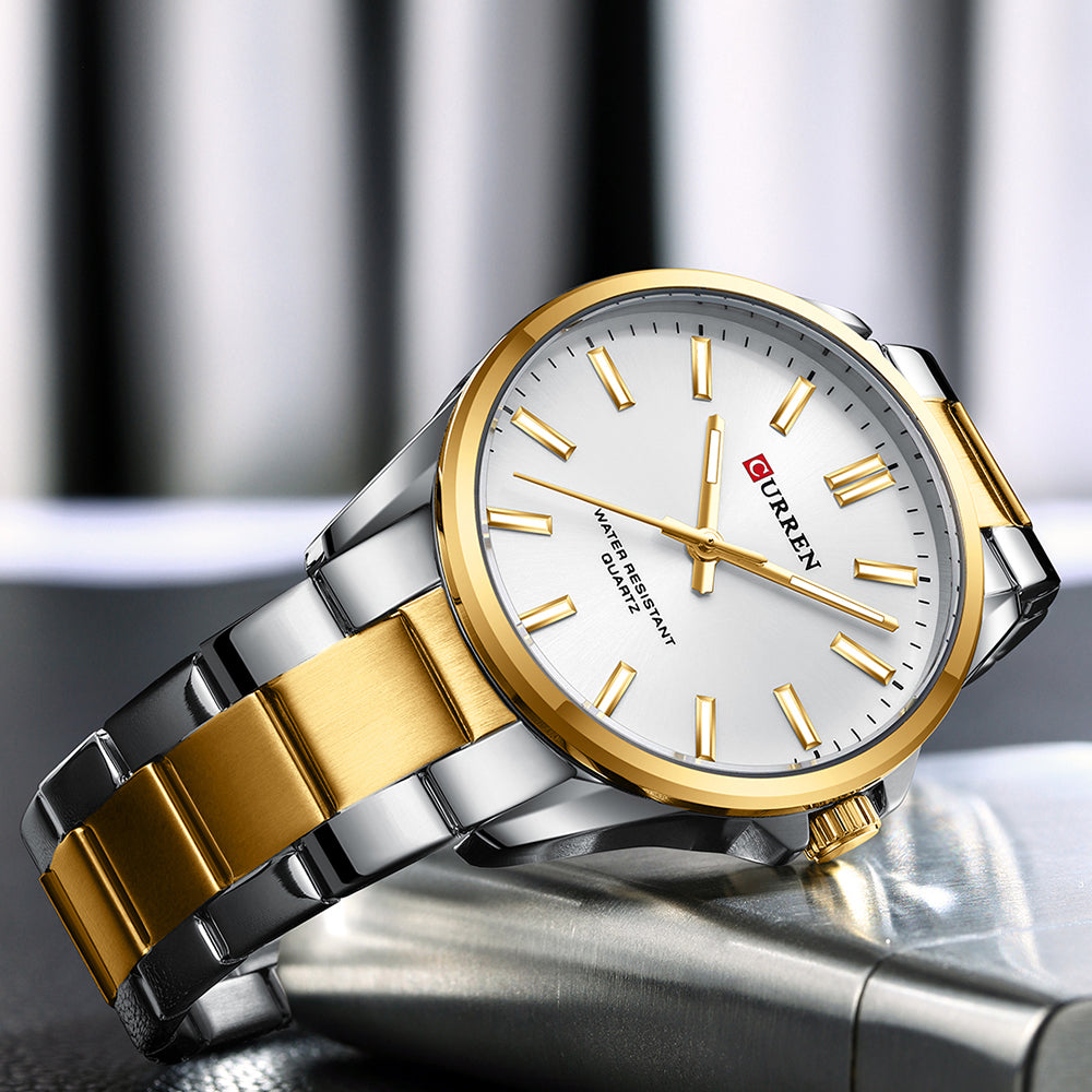 CURREN Couples Stainless Steel Watch