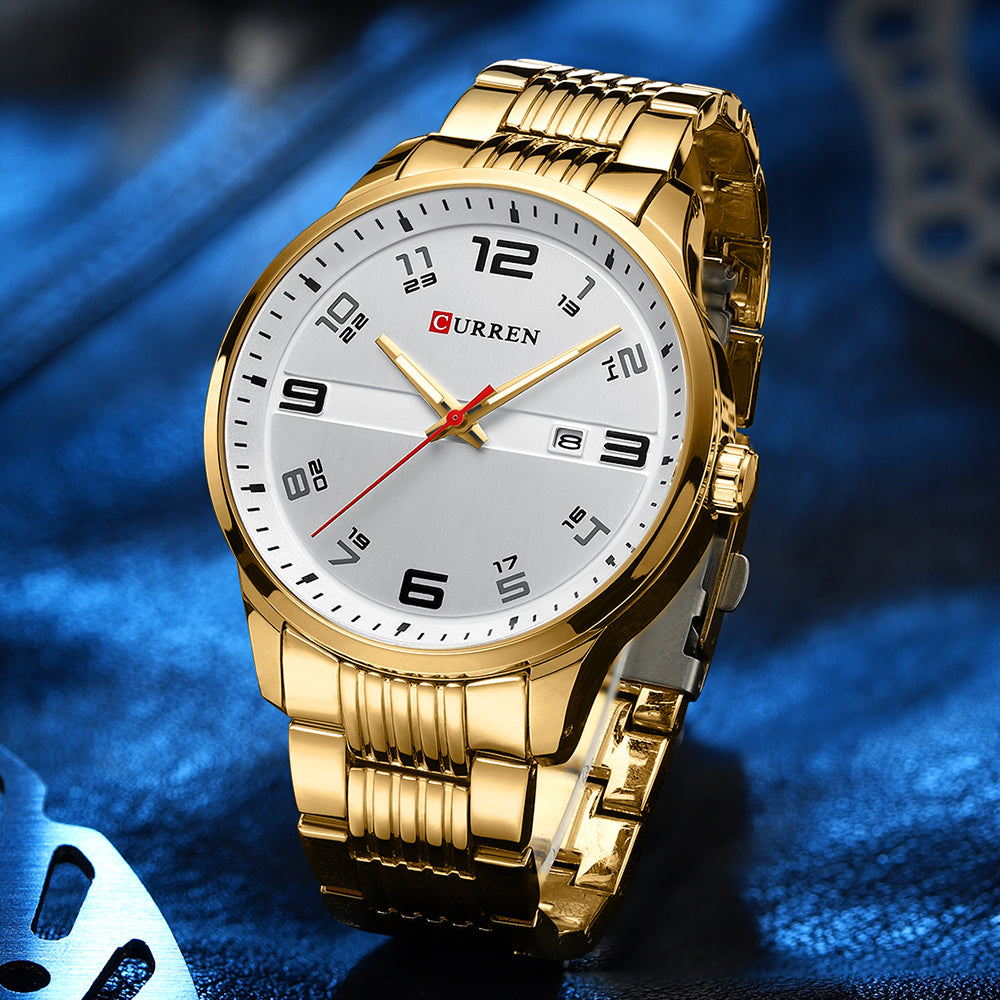 CURREN 8411 Men's Stainless Steel Watch