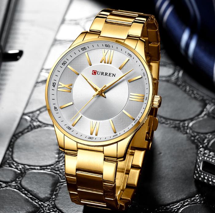 CURREN Couples Stainless Steel Watch