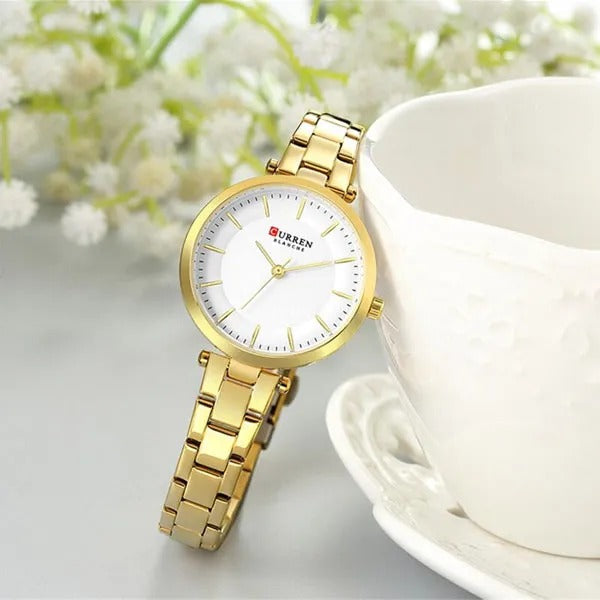 CURREN Couples Stainless Steel Watch
