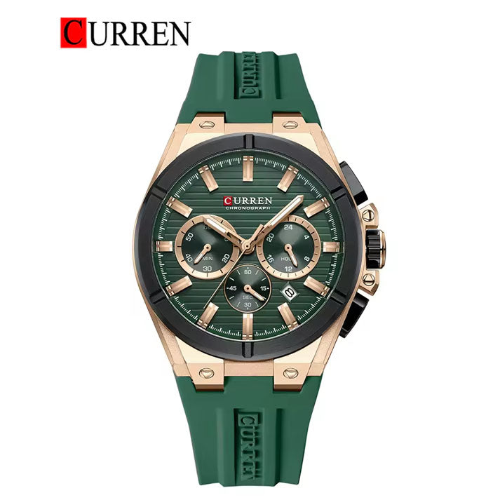 CURREN 8487 Men's Rubber Straps Watch
