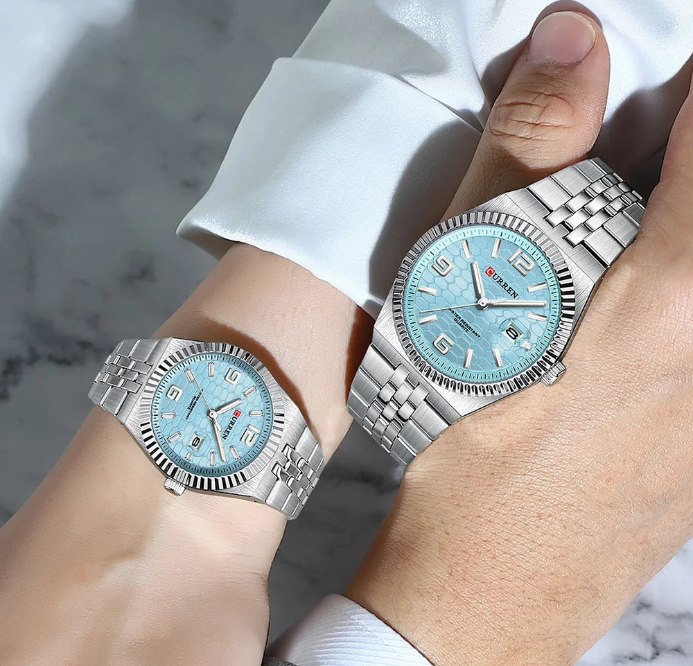 CURREN New Arrival Couples Stainless Steel Watch