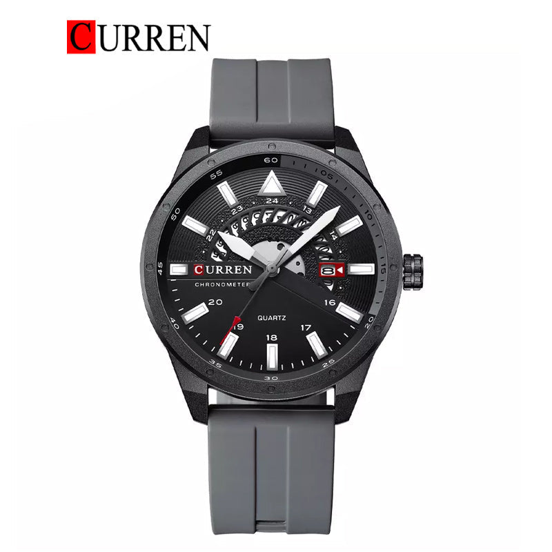 CURREN 8421 Men's Rubber Straps Watch