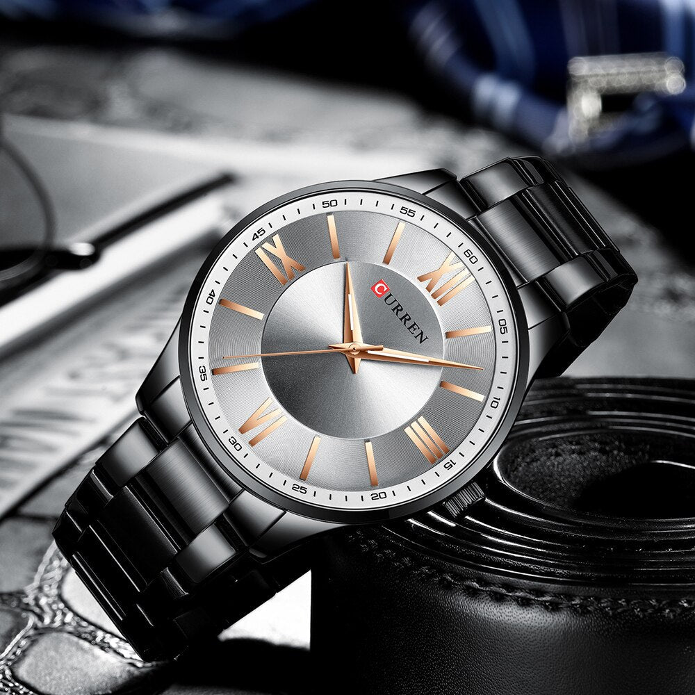 CURREN 8383 Men's Stainless Steel Watch