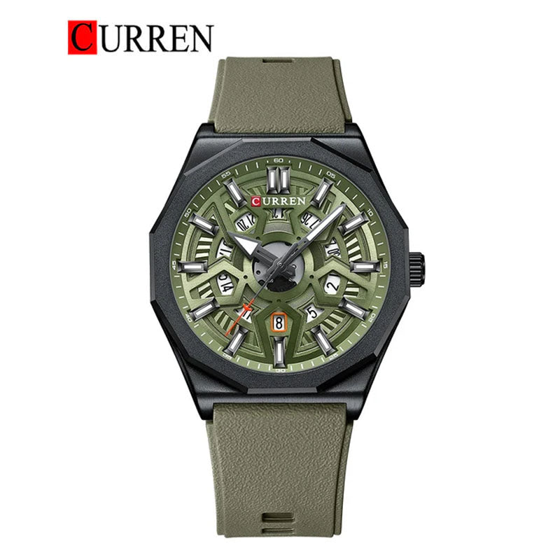 CURREN 8437 Men's Rubber Straps Watch